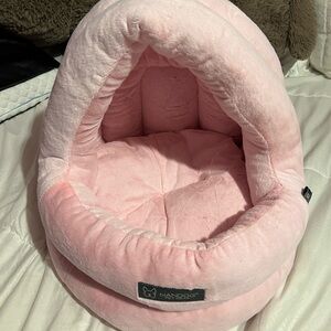 Nandog Pink Plush Pet Bed